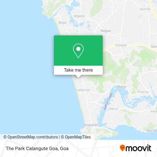 The Park Calangute Goa map