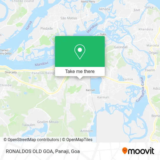 RONALDOS OLD GOA, Panaji map