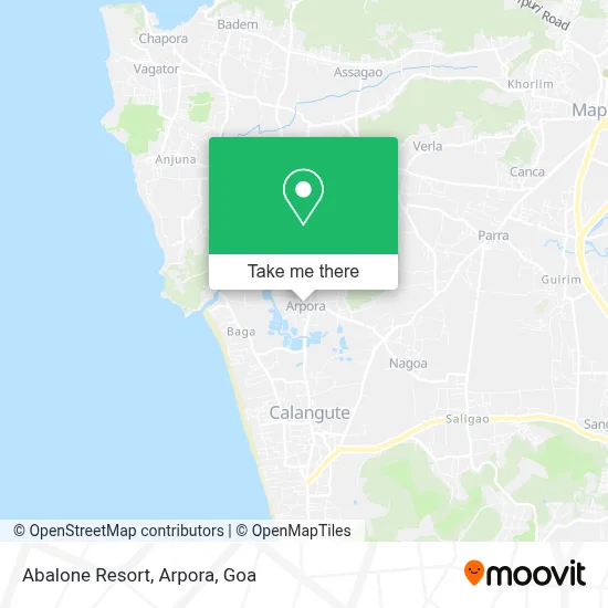 Abalone Resort, Arpora map