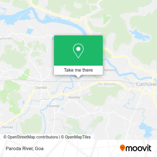 Paroda River map