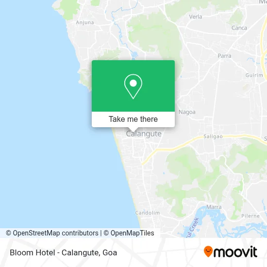 Bloom Hotel - Calangute map