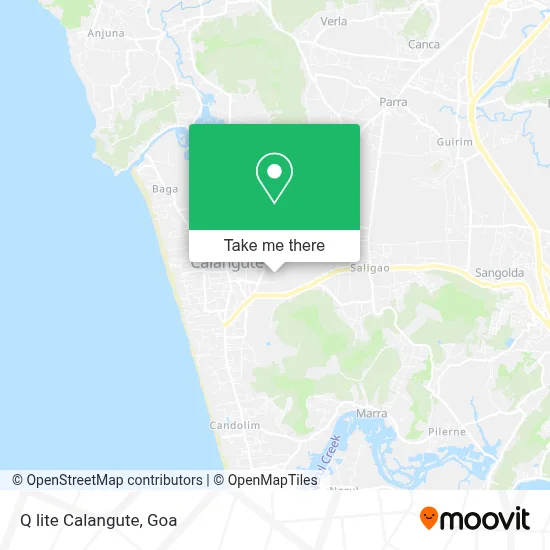 Q lite Calangute map