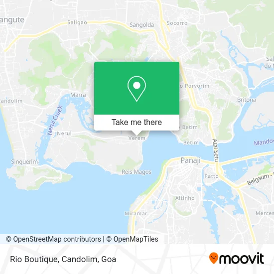 Rio Boutique, Candolim map