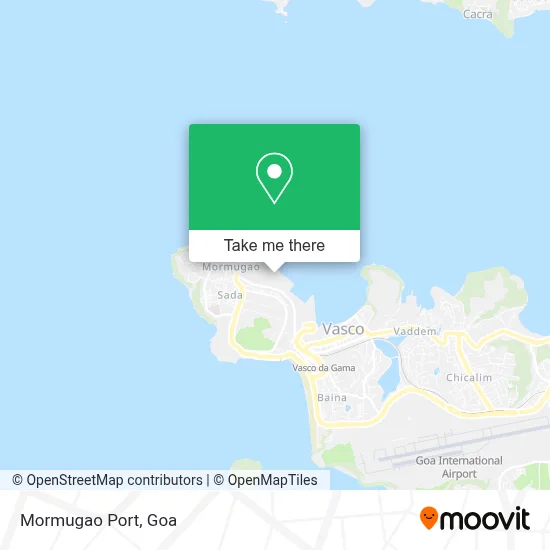 Mormugao Port map