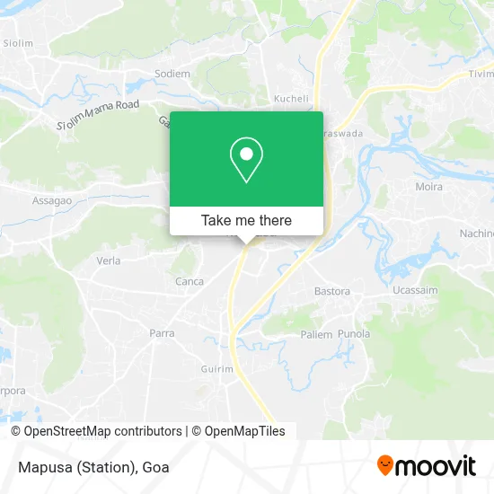 Mapusa (Station) map