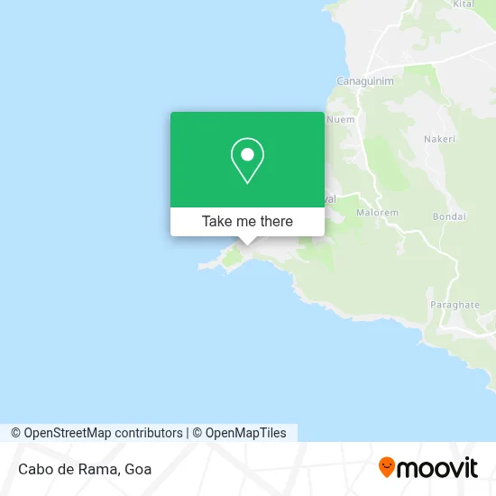 Cabo de Rama map