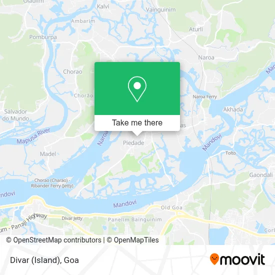 Divar (Island) map