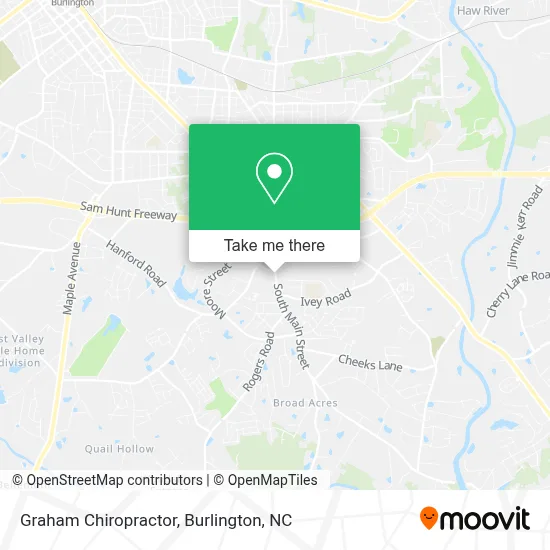 Graham Chiropractor map