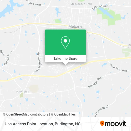 Ups Access Point Location map