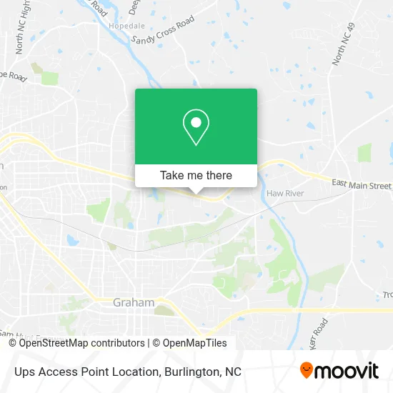 Ups Access Point Location map