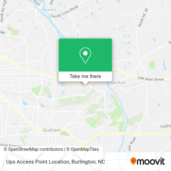 Ups Access Point Location map