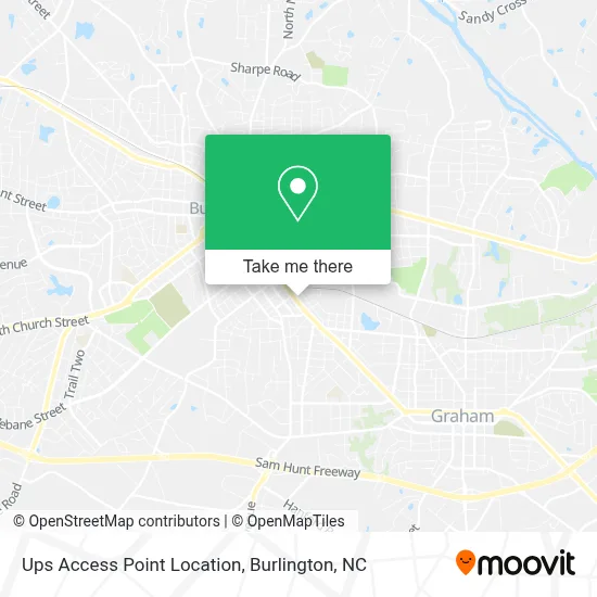 Ups Access Point Location map