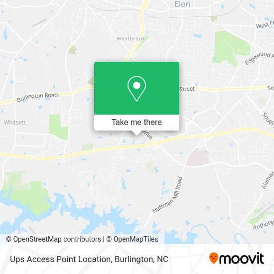 Ups Access Point Location map