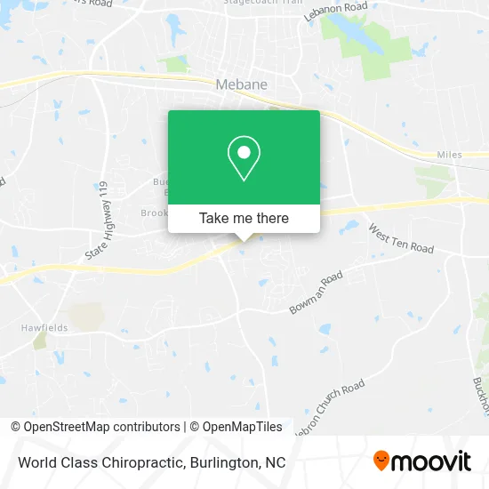 World Class Chiropractic map