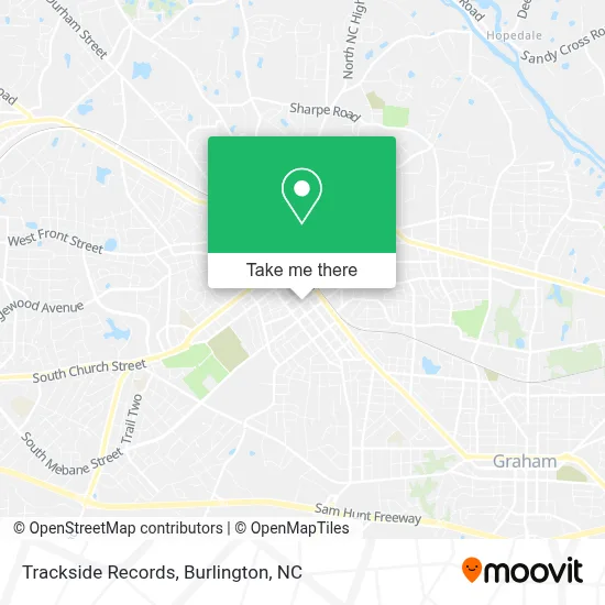 Trackside Records map