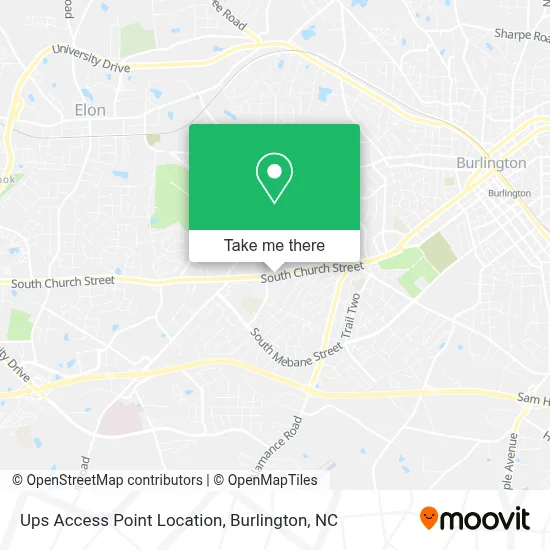 Ups Access Point Location map