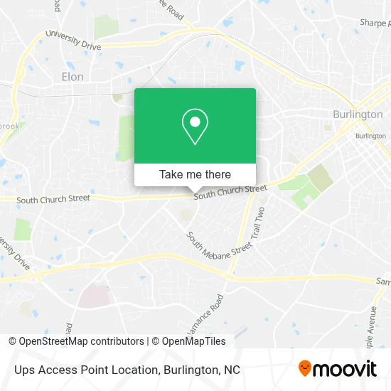 Ups Access Point Location map