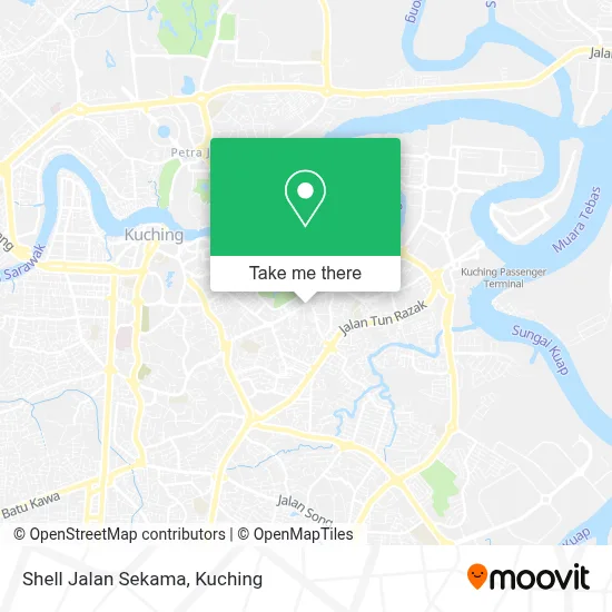 Shell Jalan Sekama map