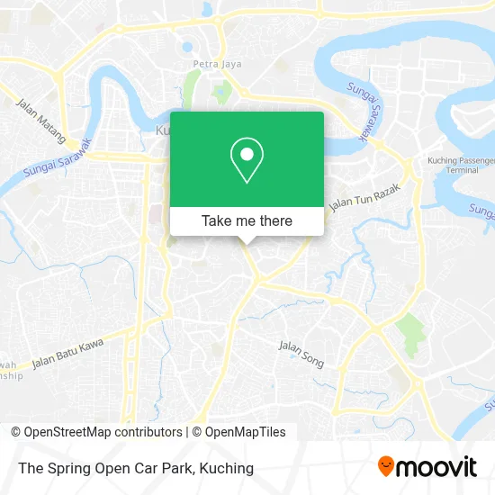 The Spring Open Car Park map