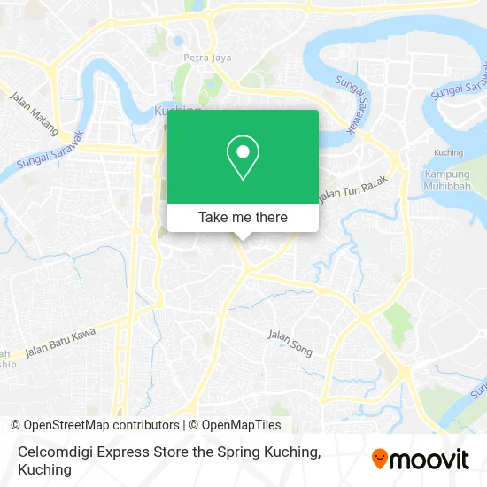 Celcomdigi Express Store the Spring Kuching map