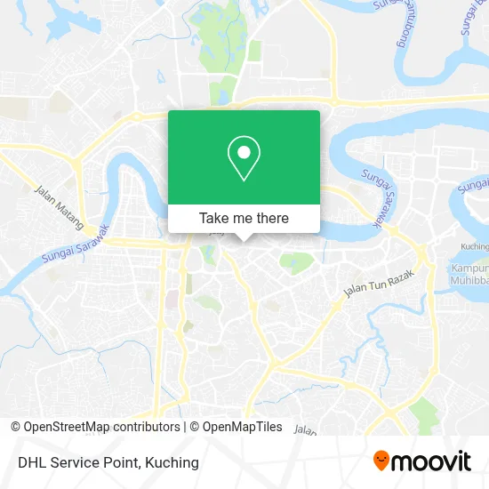 DHL Service Point map