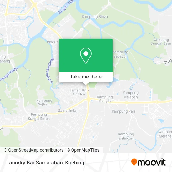 Laundry Bar Samarahan map