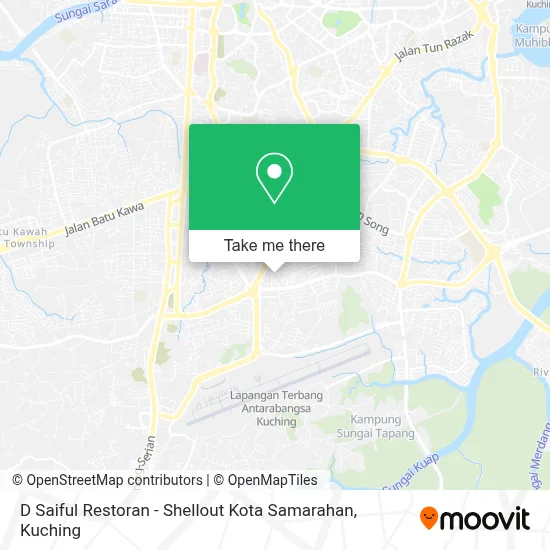D Saiful Restoran - Shellout Kota Samarahan map