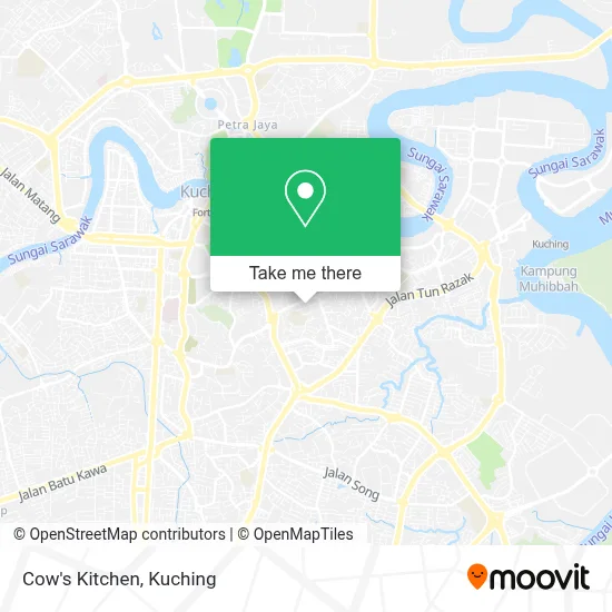 Cow's Kitchen map