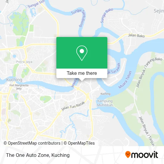 The One Auto Zone map