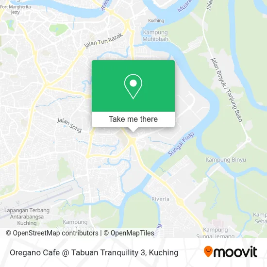 Oregano Cafe @ Tabuan Tranquility 3 map