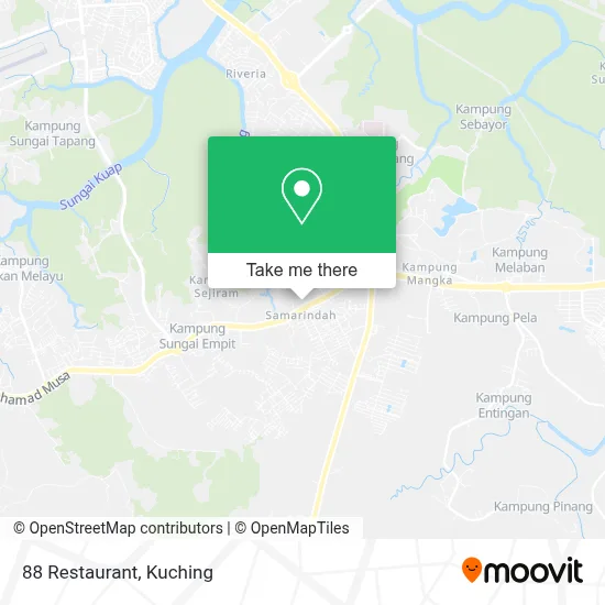 88 Restaurant map