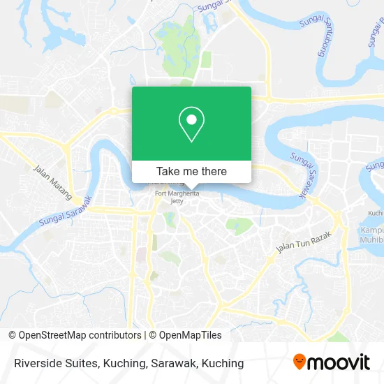 Riverside Suites, Kuching, Sarawak map