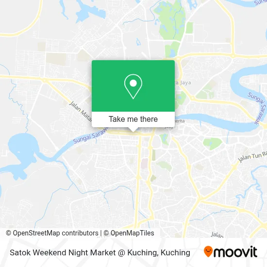 Satok Weekend Night Market @ Kuching map