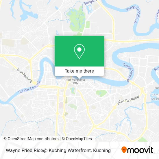 Wayne Fried Rice@ Kuching Waterfront map