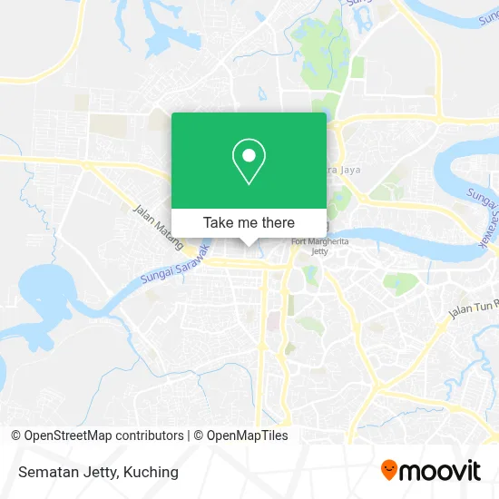 Sematan Jetty map