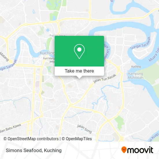 Simons Seafood map