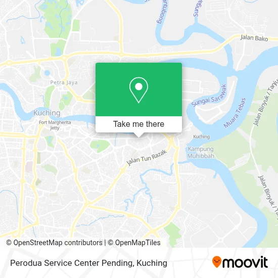 Perodua Service Center Pending map