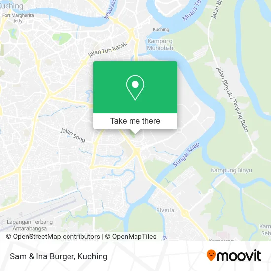 Sam & Ina Burger map