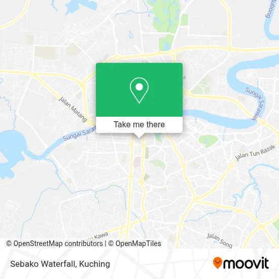 Sebako Waterfall map