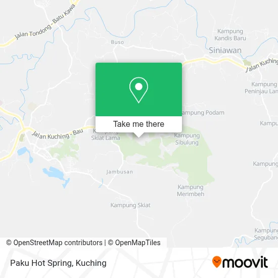 Paku Hot Spring map
