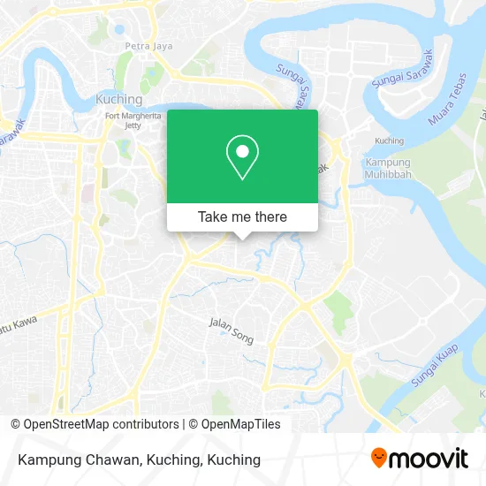 Kampung Chawan, Kuching map
