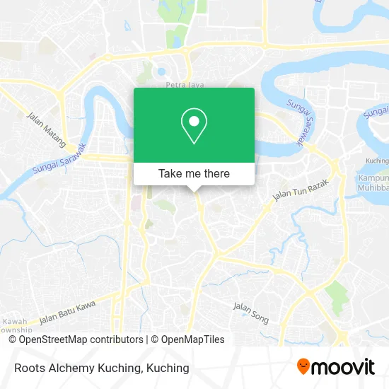 Roots Alchemy Kuching map