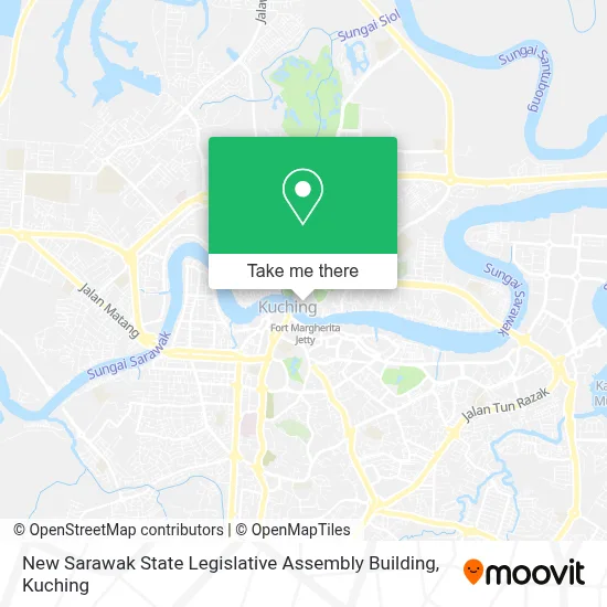 New Sarawak State Legislative Assembly Building map