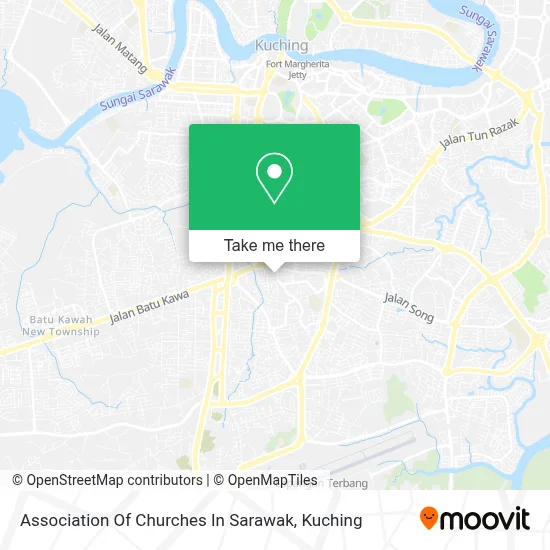Association Of Churches In Sarawak map