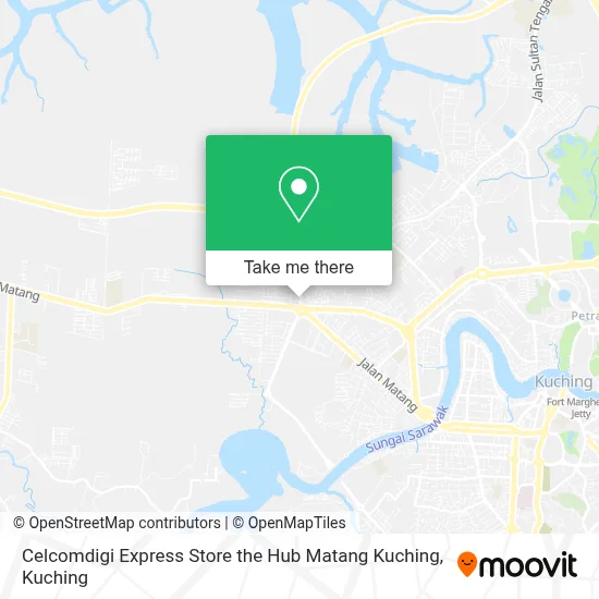 Celcomdigi Express Store the Hub Matang Kuching map
