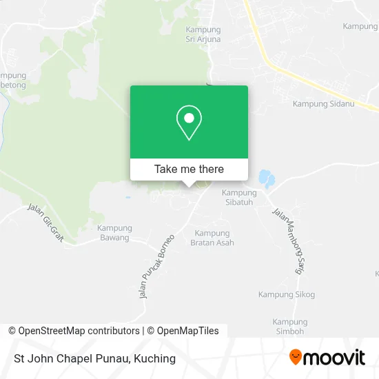 St John Chapel Punau map