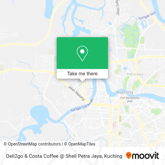 Deli2go & Costa Coffee @ Shell Petra Jaya map