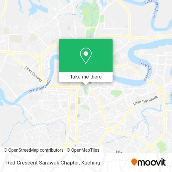 Red Crescent Sarawak Chapter map