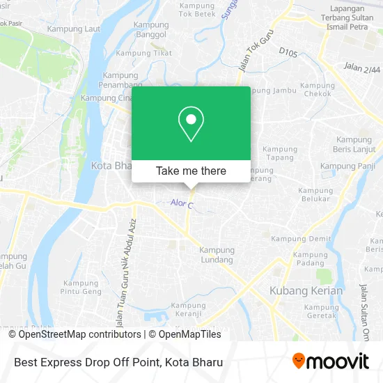 Best Express Drop Off Point map