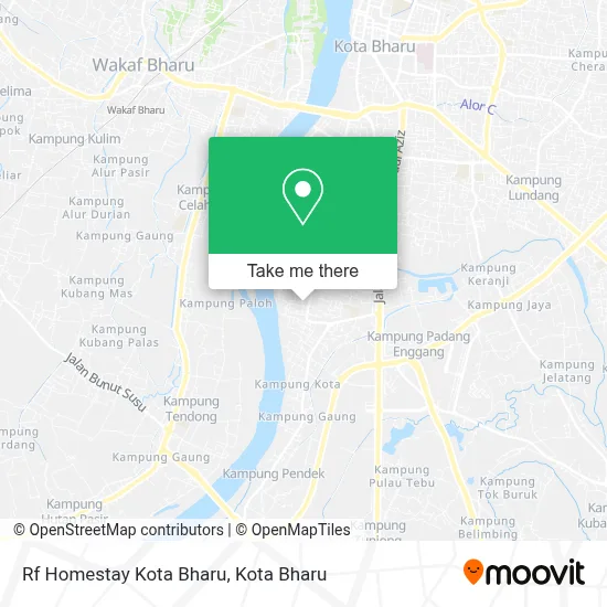 Rf Homestay Kota Bharu map